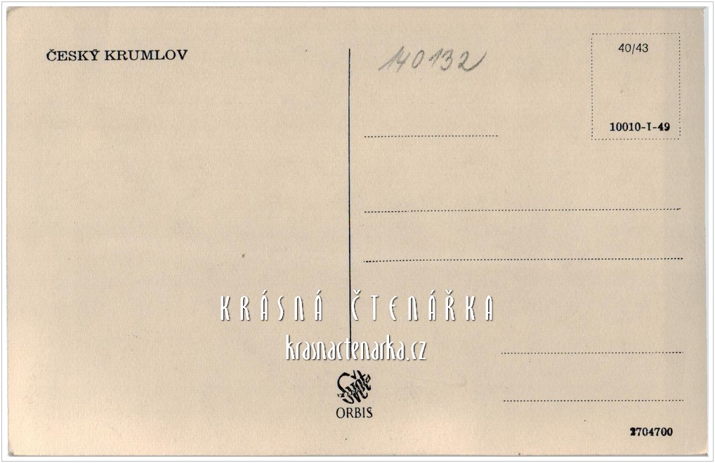 ČESKÝ KRUMLOV, Pohled na zámek