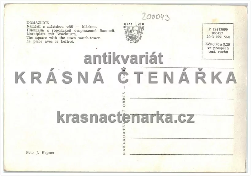 DOMAŽLICE, Náměstí Míru