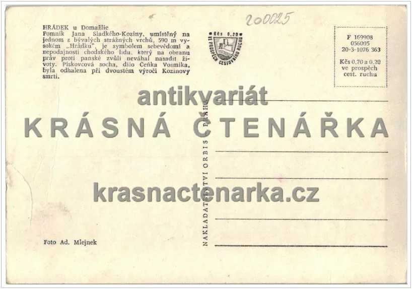 ÚJEZD, Pomník Jana Sladkého Koziny