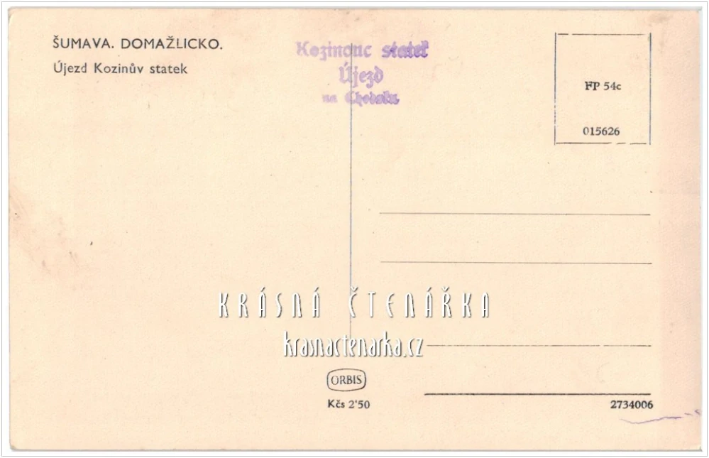 ÚJEZD, Kozinův statek a hostinec