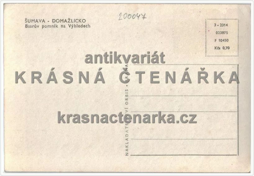 KLENČÍ POD ČERCHOVEM, Pomník Jindřicha Šimona Baara