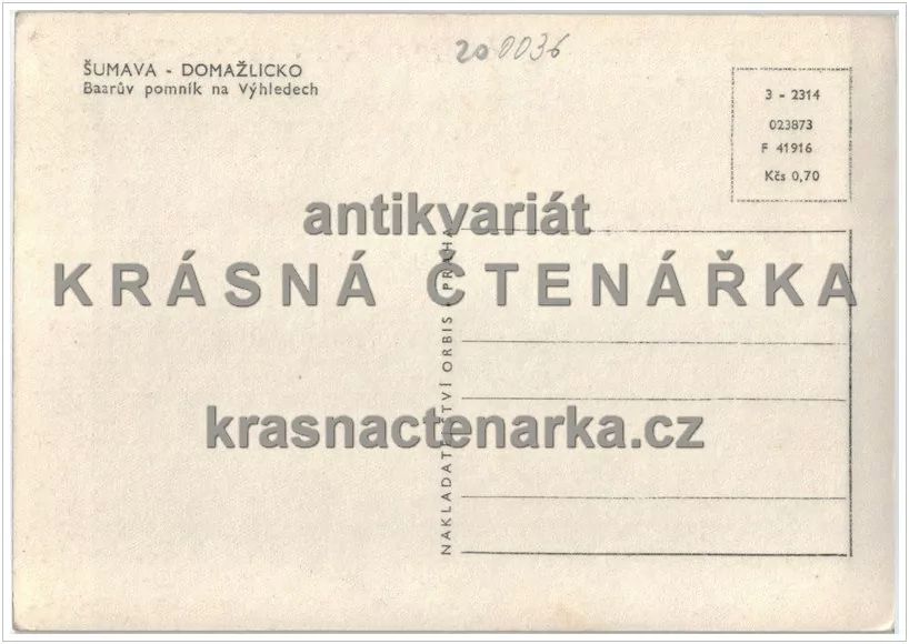 KLENČÍ POD ČERCHOVEM, Pomník Jindřicha Šimona Baara