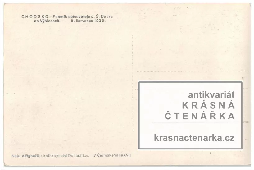 KLENČÍ POD ČERCHOVEM, Pomník Jindřicha Šimona Baara