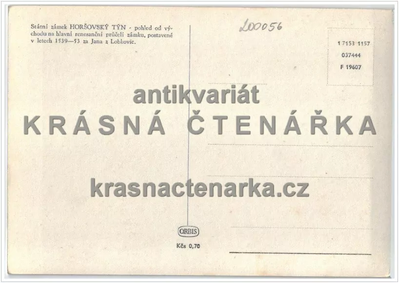 Zámek HORŠOVSKÝ TÝN