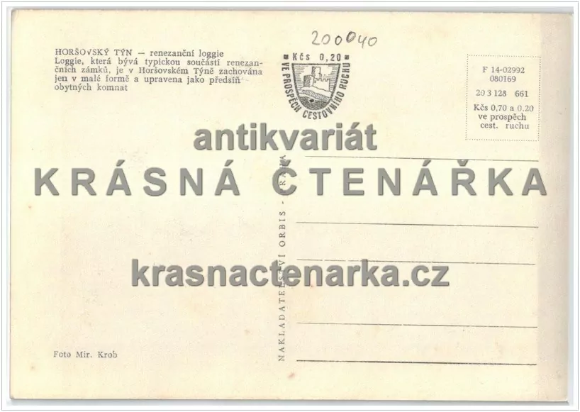 Zámek HORŠOVSKÝ TÝN