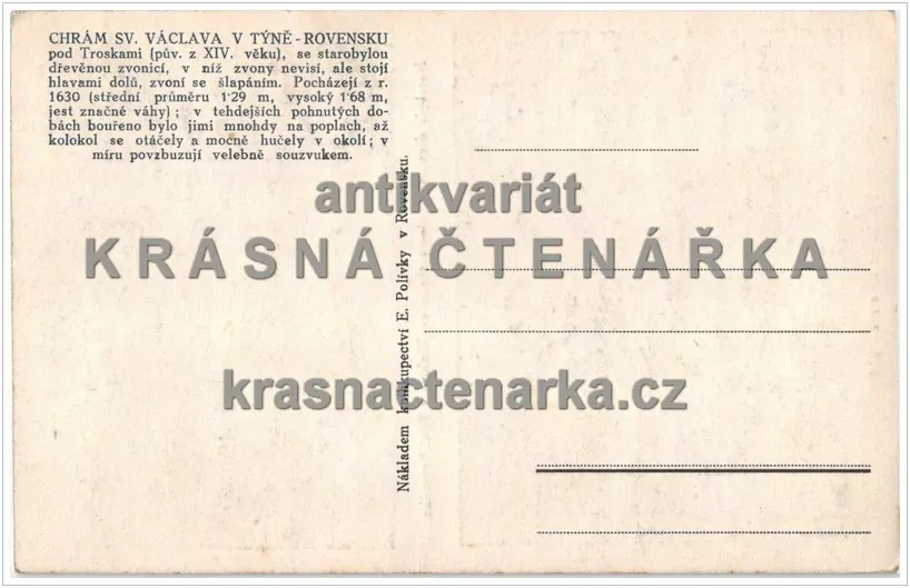 ROVENSKO POD TROSKAMI (Zvonice a rebelantské zvony)
