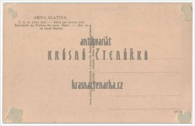 SOLOTVINA, Slatinské doly (.. ještě jako součást Československa)