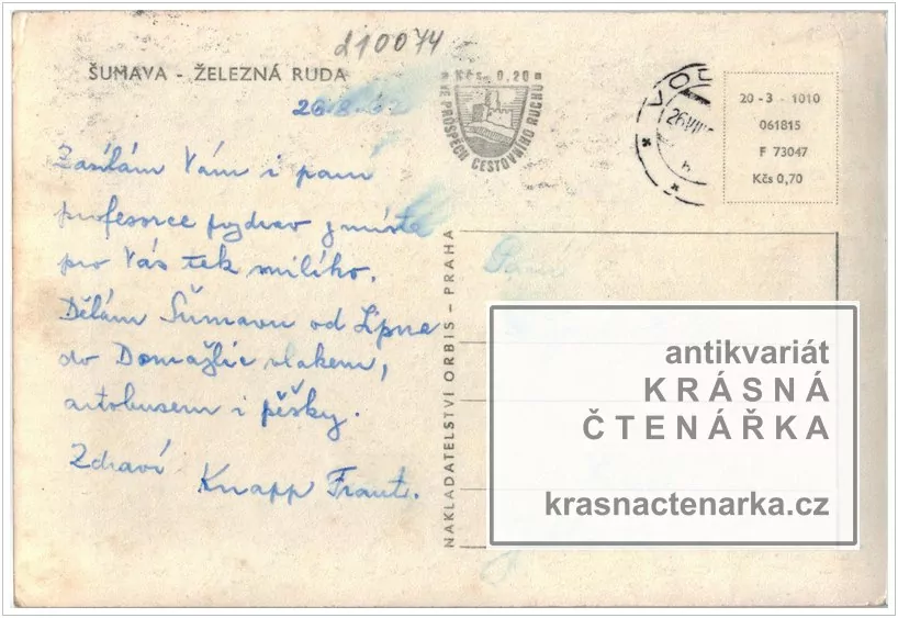 ŽELEZNÁ RUDA (Pohled na kostel Panny Marie Pomocné)