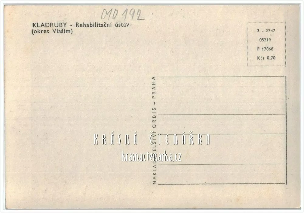 KLADRUBY, Rehabilitační ústav