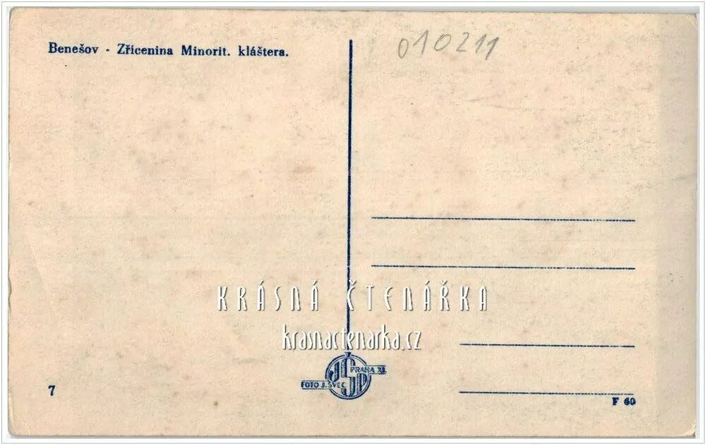 BENEŠOV, Zřícenina minoritského kláštera