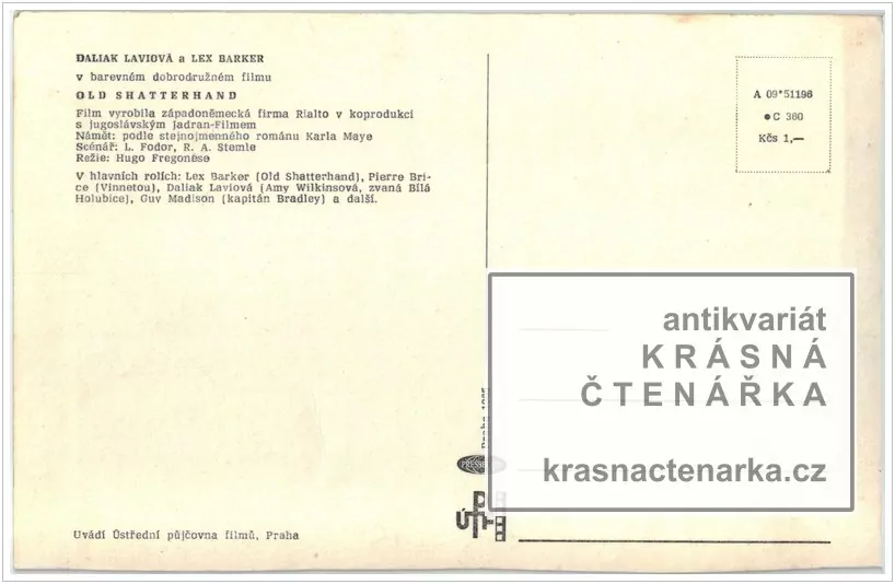 Film OLD SHATTERHAND (Barker / Lavi)