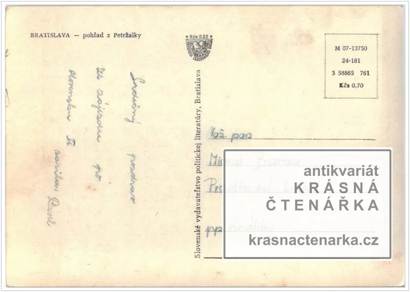 BRATISLAVA (Dunaj s parníkem a také pohled na hrad)