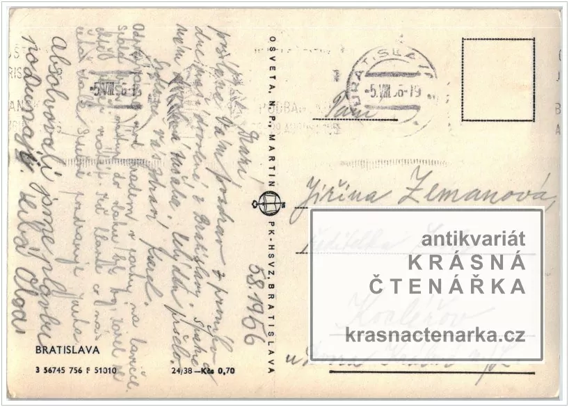 BRATISLAVA (Dunaj s parníkem a také pohled na hrad)