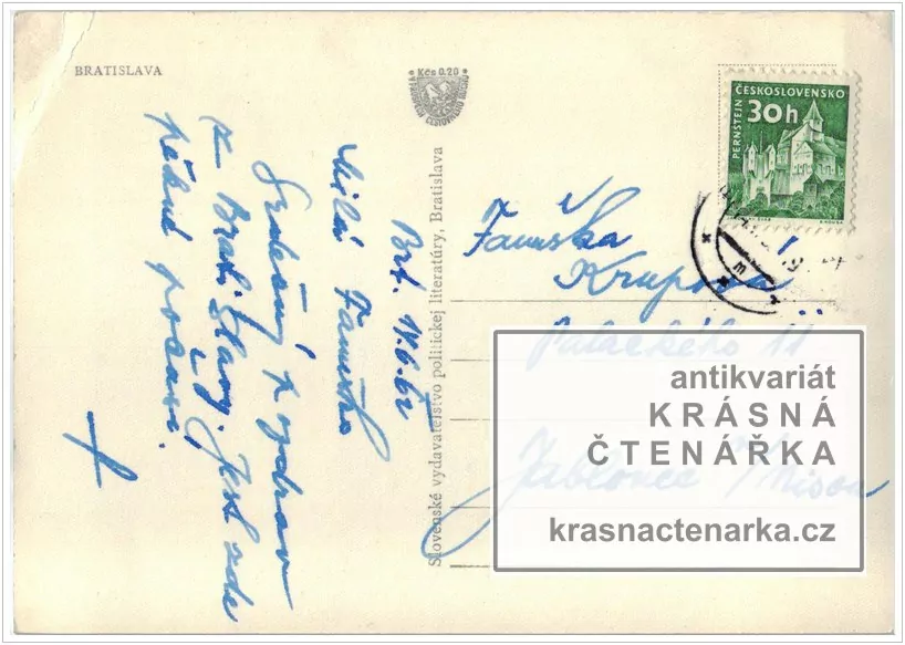 BRATISLAVA (Dunaj s parníkem a také pohled na hrad)