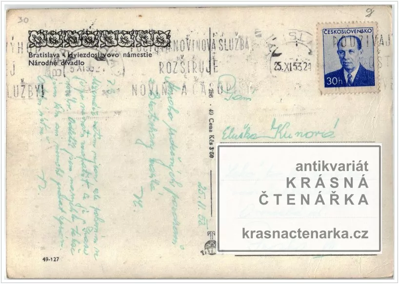 BRATISLAVA (Hviezdoslavovo námestie a Národné divadlo)
