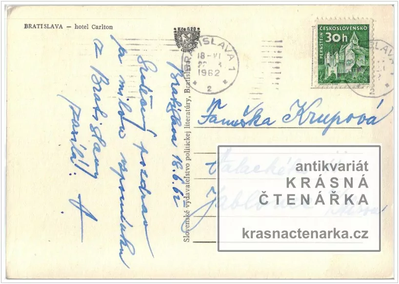 BRATISLAVA (Hviezdoslavovo námestie a hotel Carlton)