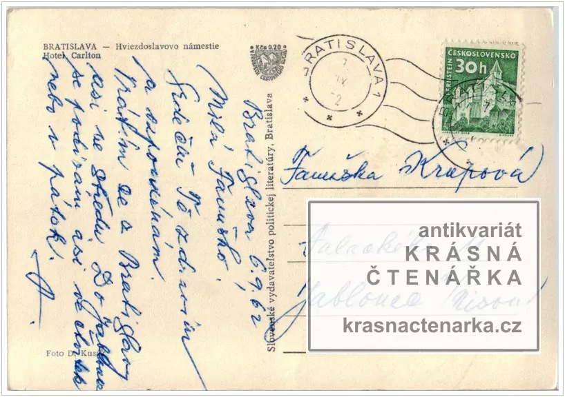 BRATISLAVA (Hviezdoslavovo námestie a hotel Carlton)