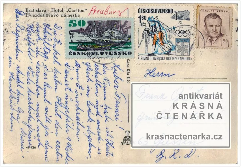 BRATISLAVA (Hviezdoslavovo námestie a hotel Carlton)