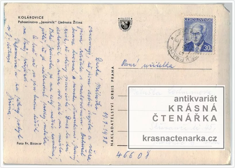 KOLÁROVICE (Pohostinsko Javorník)