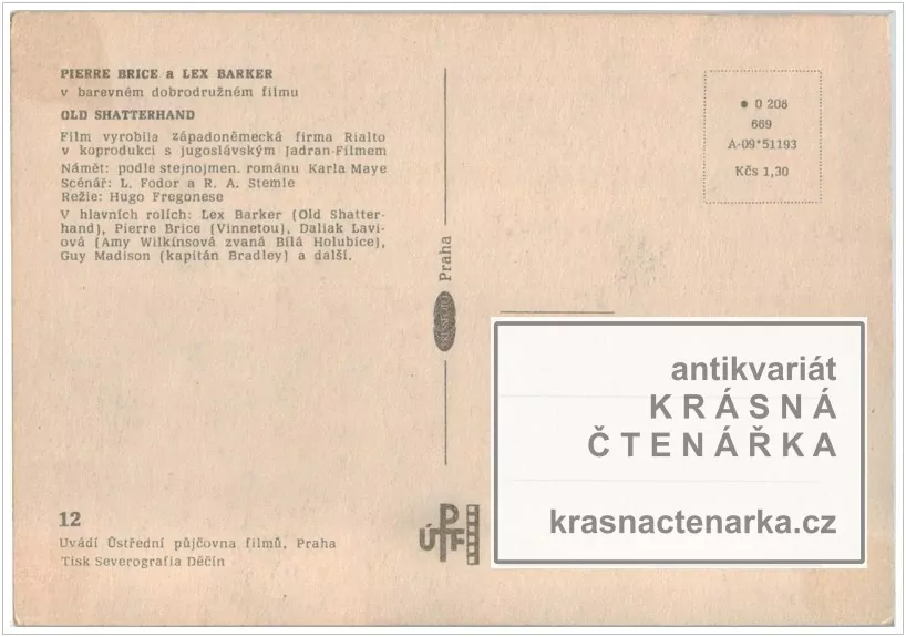 Film OLD SHATTERHAND (Brice / Barker)