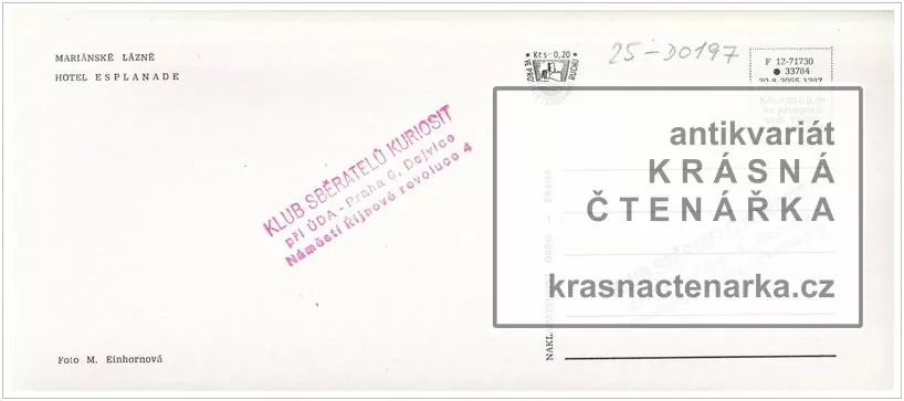MARIÁNSKÉ LÁZNĚ (Hotel Esplanade)