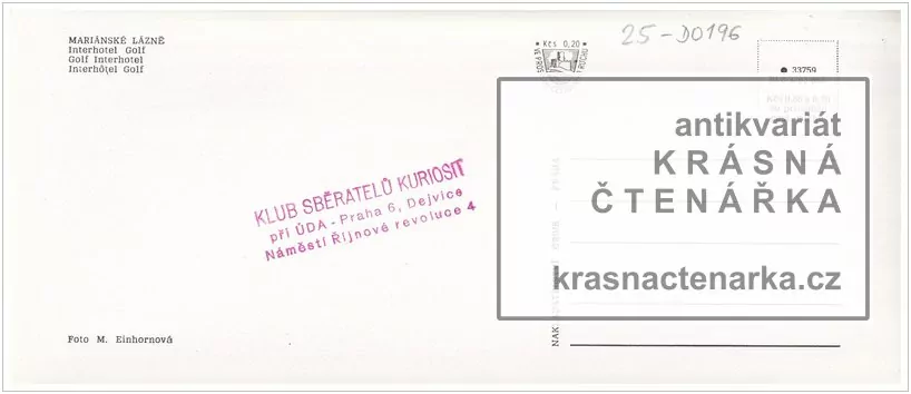 MARIÁNSKÉ LÁZNĚ (Interhotel Golf)
