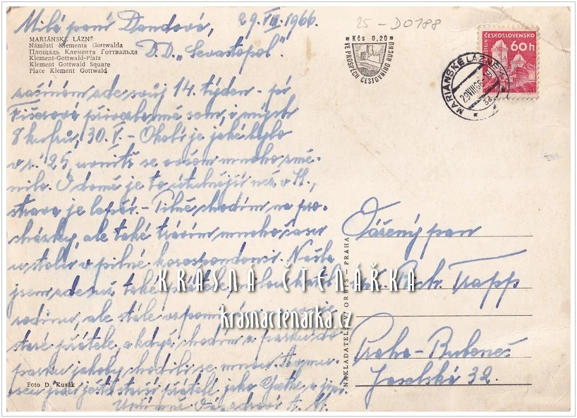 MARIÁNSKÉ LÁZNĚ, Goethovo náměstí, býv. náměstí Klementa Gottwalda