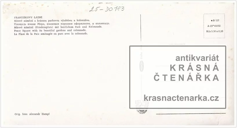 FRANTIŠKOVY LÁZNĚ (náměstí Míru)