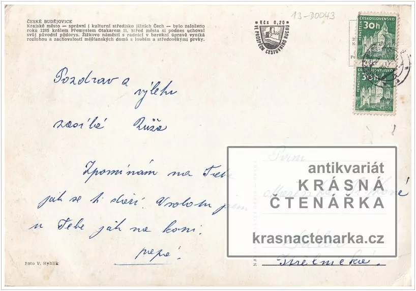 ČESKÉ BUDĚJOVICE (Žižkovo náměstí, nyní nám. Přemysla Otakara)