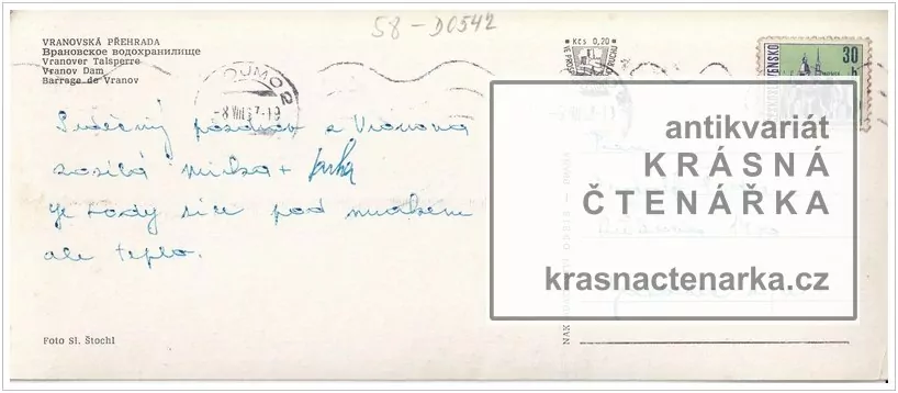 Vodní nádrž a přehrada VRANOV