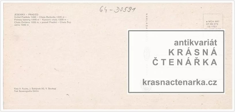 Pohoří JESENÍKY, Praděd a turistické chaty