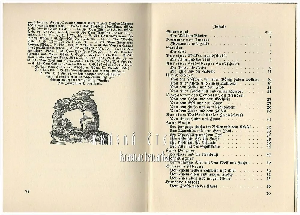 ALTE DEUTSCHE TIERFABELN, Ausgewählt und übertragen von Wolfgang und Hildegard Stammler