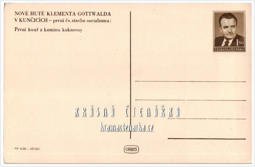 OSTRAVA-KUNČICE, Nová huť Kl. Gottwalda, první kouř z komínu koksovny