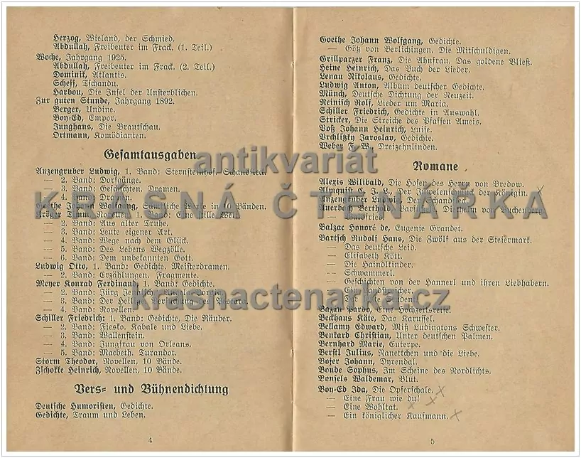 BÜCHERVERZEICHNIS DER GEMEINDEBÜCHEREI ALTHABENDORF (Seznam knih knihovny Stráž nad Nisou)