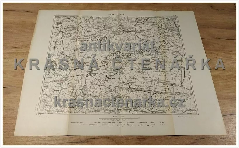 MAPA: LOUNY - TEREZÍN