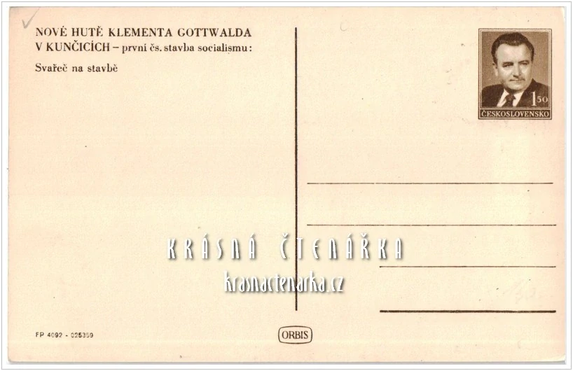 OSTRAVA-KUNČICE, Nová huť Kl. Gottwalda, svářeč na stavbě