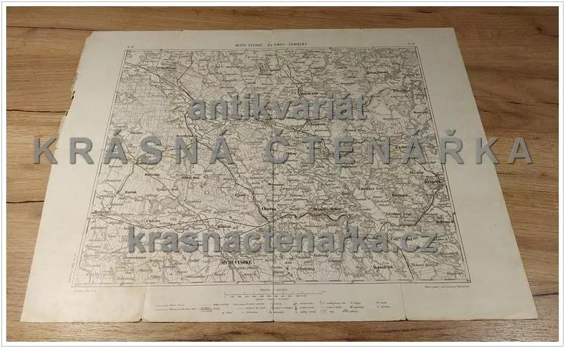 MAPA: MÝTO VYSOKÉ - RYCHNOV - ŽAMBERK