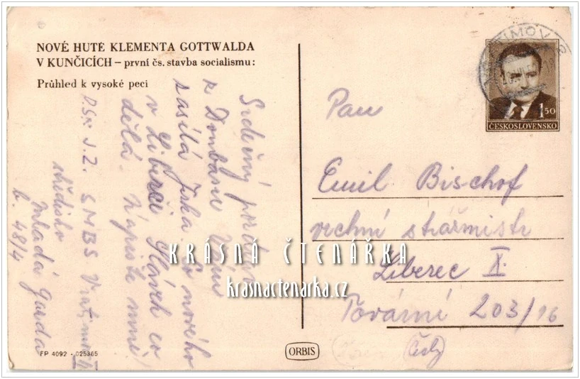 OSTRAVA-KUNČICE, Nová huť Kl. Gottwalda, průhled k vysoké peci