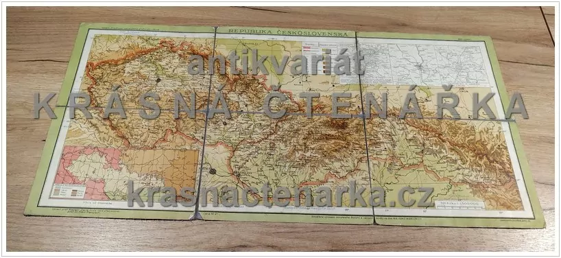 MAPA: REPUBLIKA ČESKOSLOVENSKÁ