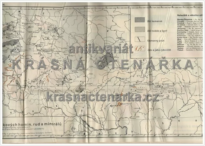 Přehledná geologická mapa ČESKOSLOVENSKÉ REPUBLIKY 