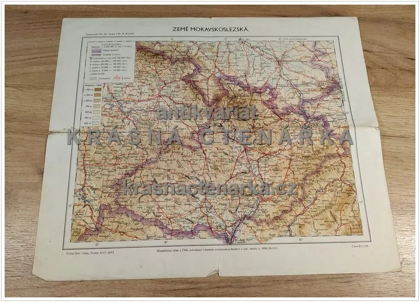 MAPA: ZEMĚ MORAVSKOSLEZSKÁ