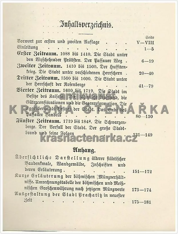 PRACHATITZ, Ein Städtebild (Messner Josef)