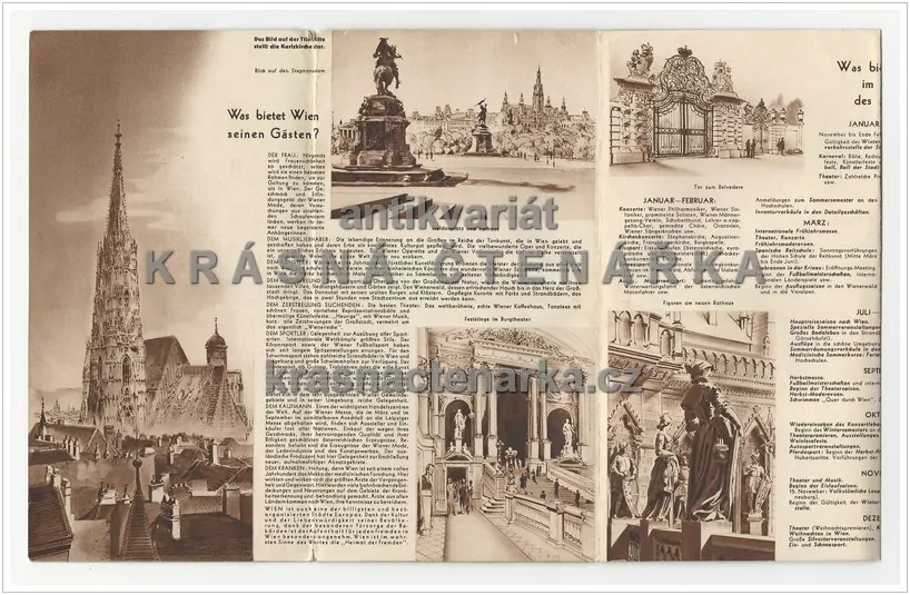 Turistický leták: NACH WIEN ZU ALLEN JAHRESZEITEN