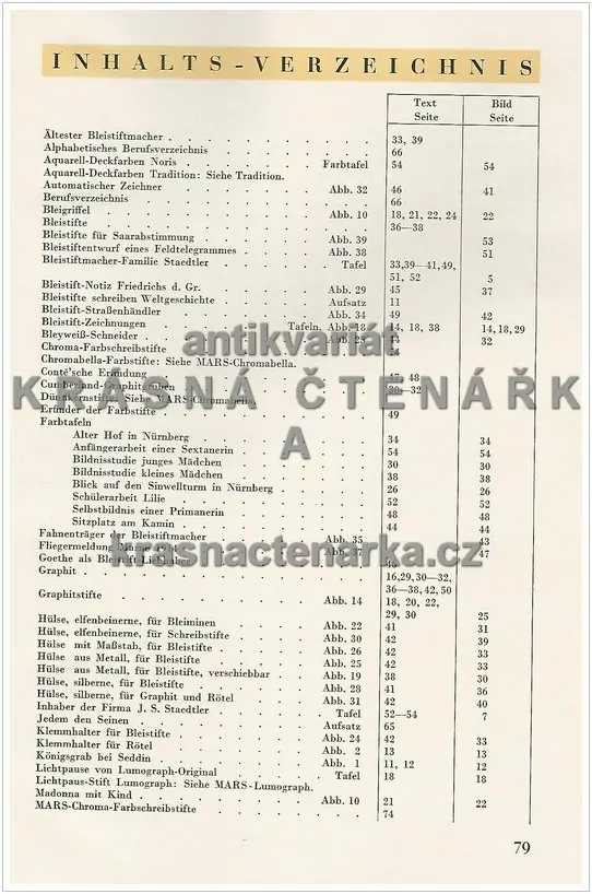 275 JAHRE STAEDTLER - STIFTE 1662 - 1937