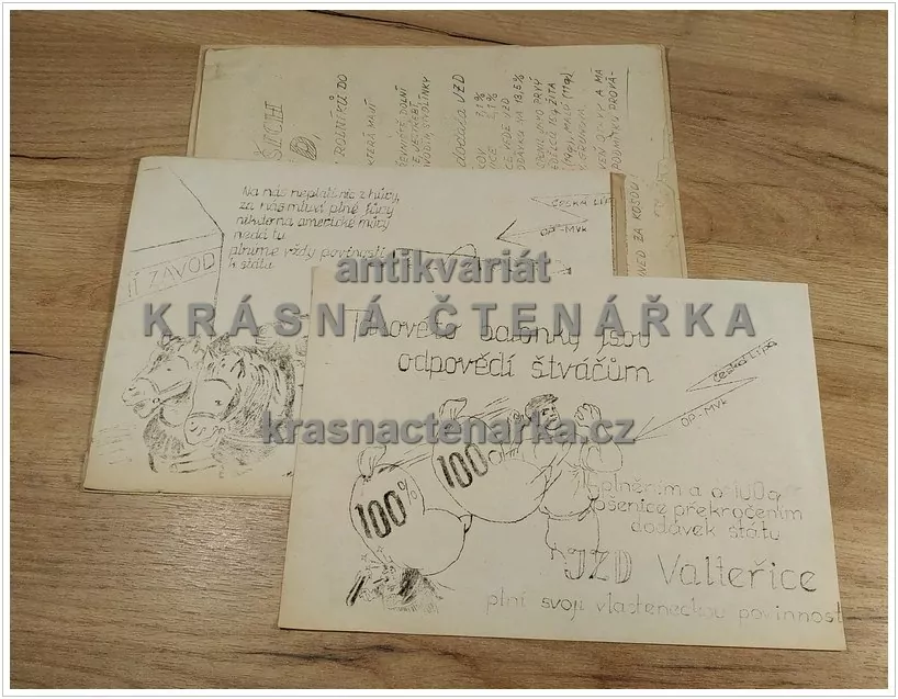 BUDOVATEL ČESKOLIPSKÉ VESNICE, Informační letáky Výkupního závodu Česká Lípa z roku 1954