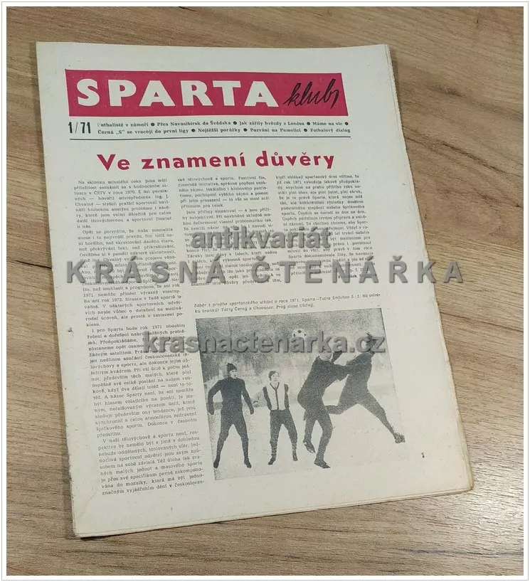 SPARTAKLUB 1 / 1971, Občasník velké rodiny přátel slavného klubu