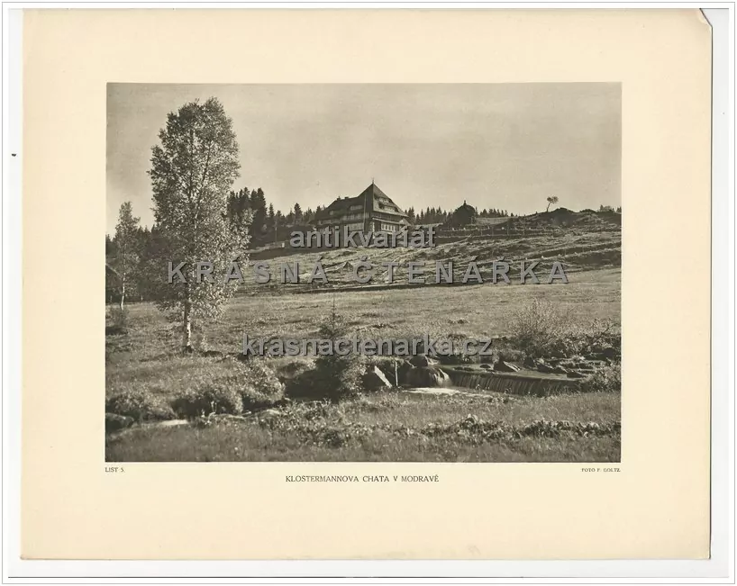 KLOSTERMANNOVA CHATA V MODRAVĚ
