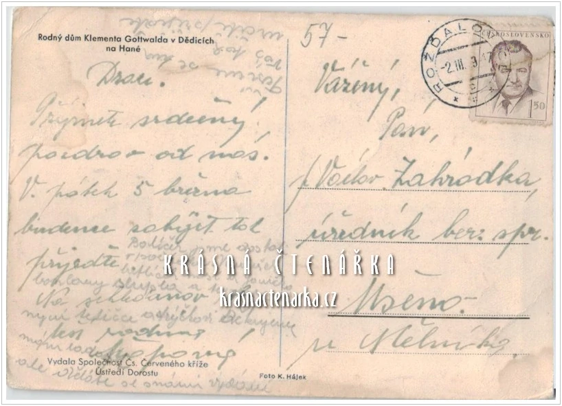 DĚDICE, "Rodný" dům Klementa Gottwalda