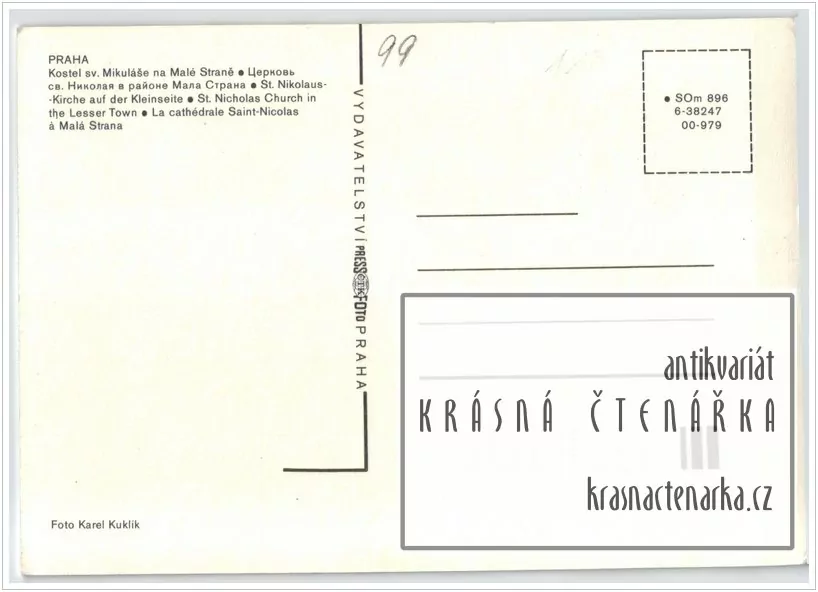 PRAHA, Kostel sv. Mikuláše na Malé Straně i s 5 trabanty