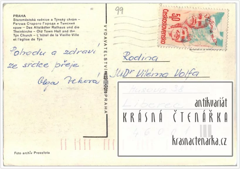 PRAHA, Staromětská radnice a Týnský chrám ... v zimě